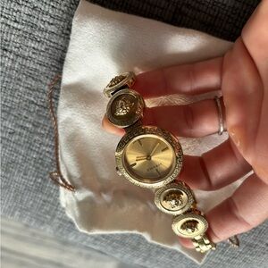 Versace Gold Women's Watch with Medusa Accents